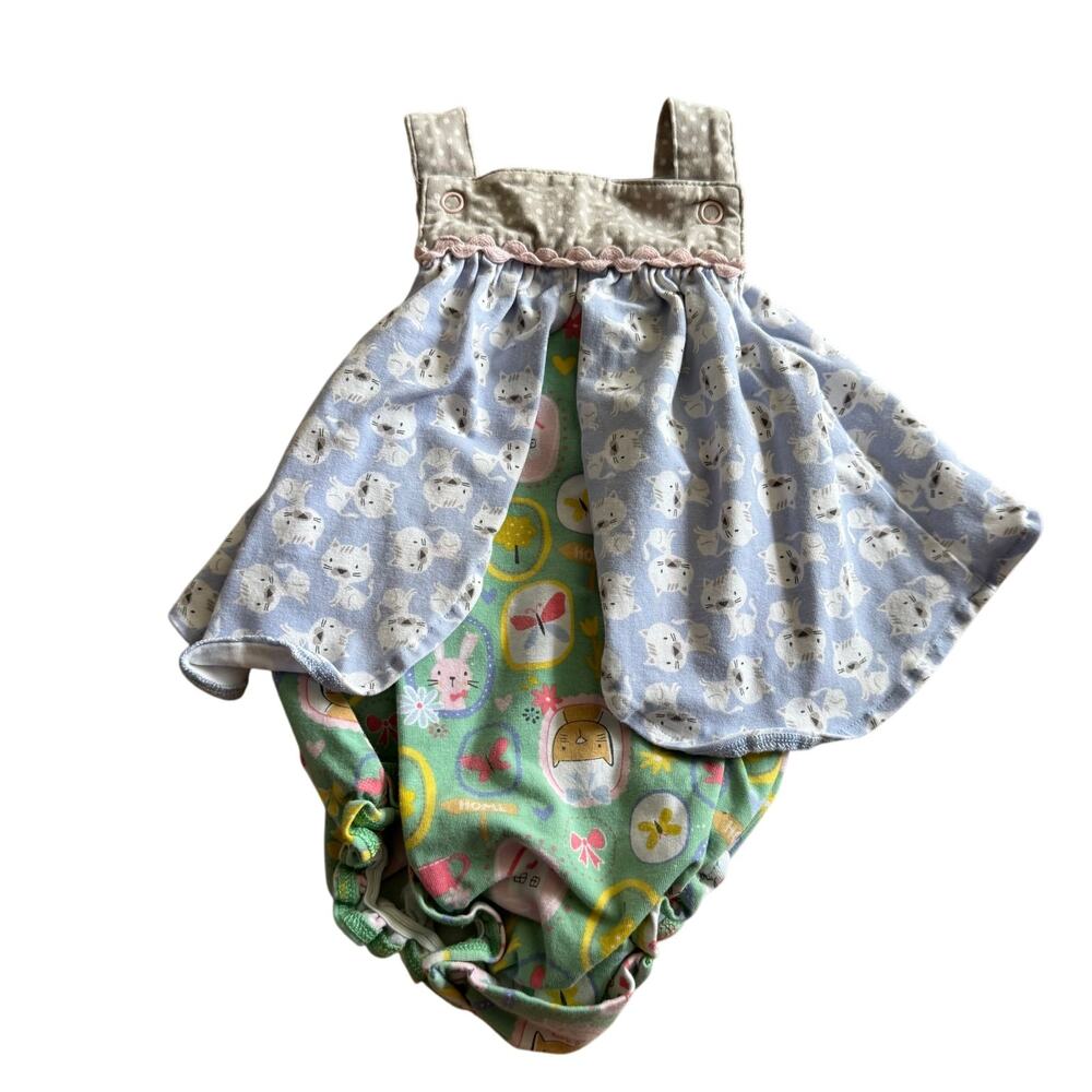 Matilda Jane It's A Wonderful Parade Ladybug Bubble 3-6 mo Kitty Cats Bunnies